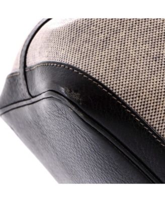 36 Garden Party Tote Toile and Leather