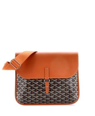 Coursier Messenger Bag Coated Canvas and Leather