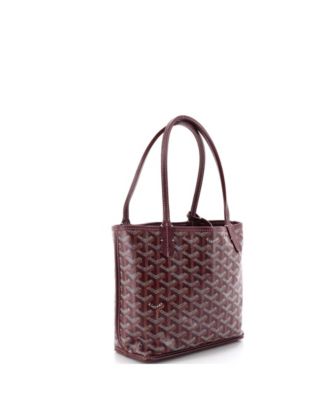 Mini Anjou Reversible Tote Coated Canvas