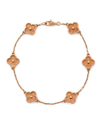 Sweet Alhambra 6 Motifs Bracelet 18K Rose Gold