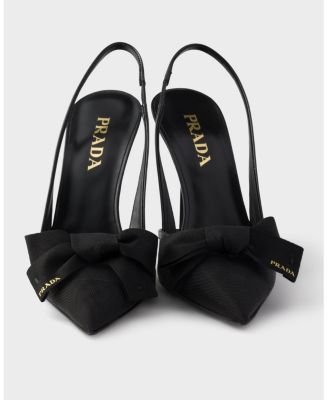 Women's Mesh Fabric Slingback Pumps