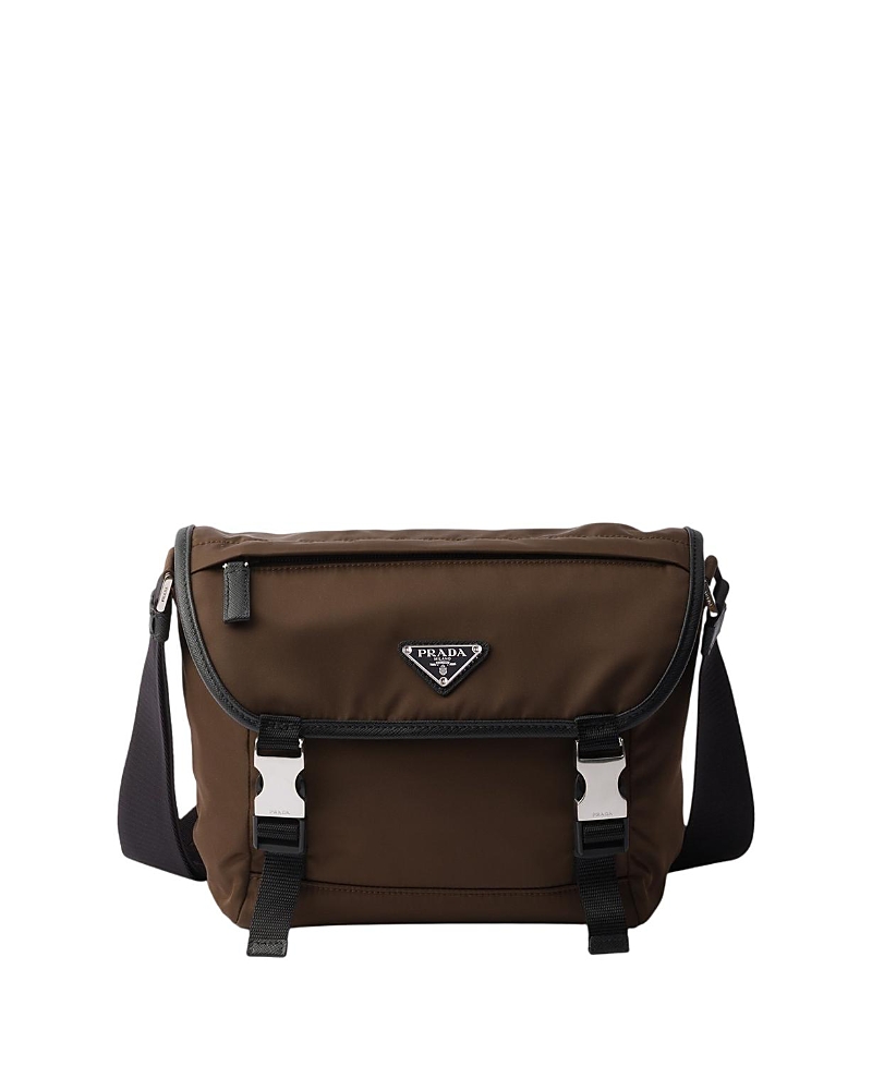 Prada Re-Nylon and Saffiano Leather Shoulder Bag · OS