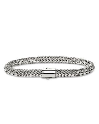 \Sterling Silver Icon Woven Chain Link Bracelet, 5mm