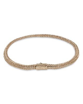 14K Yellow Gold Icon Woven Chain Link Bracelet