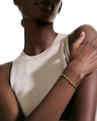 14K Yellow Gold Surf Open Link Chain Bracelet