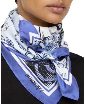 Etched Knight Silk Scarf