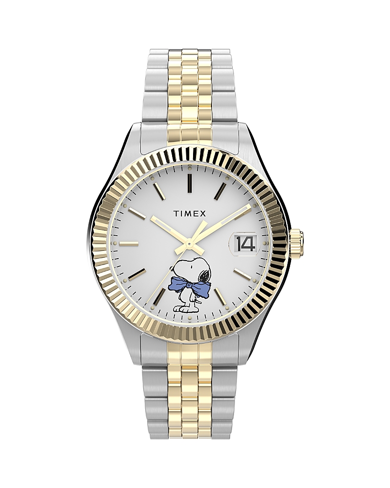 Timex x Peanuts Legacy Bowtie Stainless Steel Bracelet Watch, 34mm