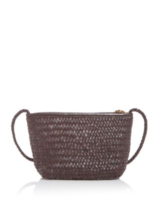 Signature Woven Leather Crossbody Bag