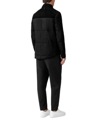 Henrik Mixed-Media Suede Shirt