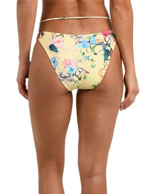 Sirena Garden Butterflies Halter Bikini Top & Jean Garden Butterflies Scoop Front Bikini Bottom