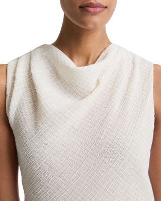 Shadow Grid Cowlneck Top