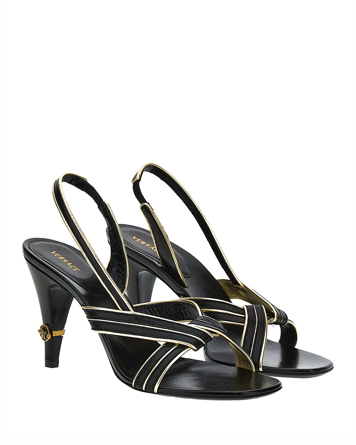 Versace Women's Leather Slingback Sandals