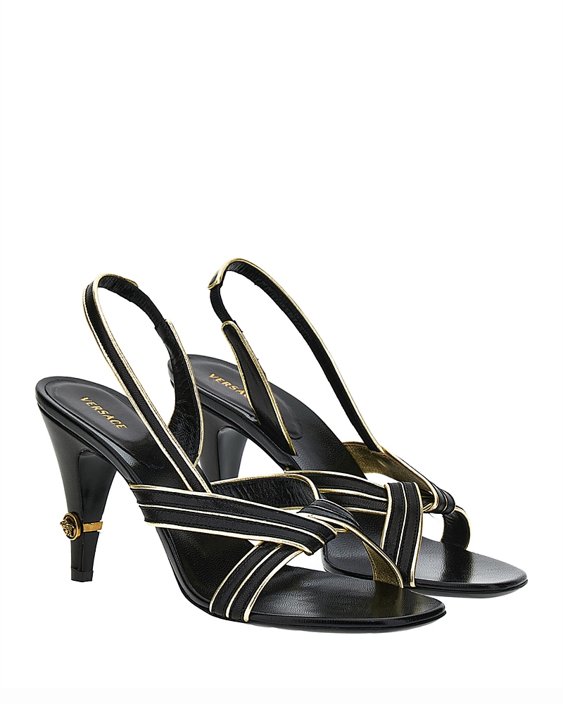 Versace Women's Leather Slingback Sandals