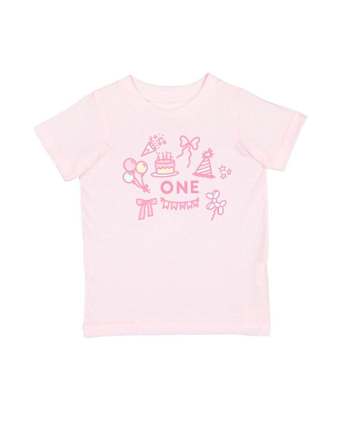 Sweet Wink Girls' 1st Birthday Icon Short Sleeve T-Shirt - Baby