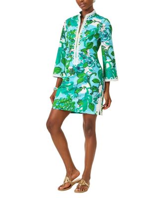  Shealyn 3/4 Sleeve Stretch Cotton Dress