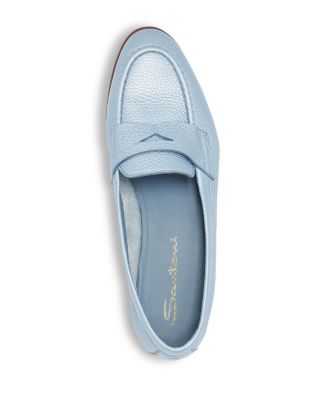  Women's Tumbled Leather Penny Loafer