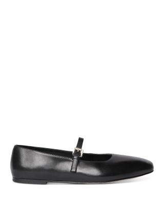 Women's Leather Mary Jane Ballet Flats