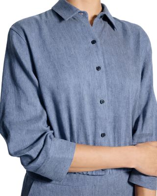 Cropped Denim Shirt