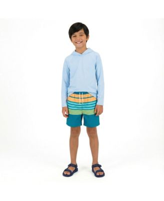  Stripe Comfort-Stretch Lined Boardshort - Big Kid