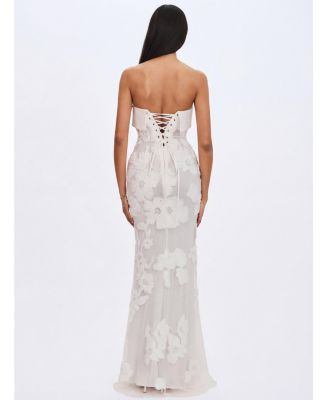  Raphaela Floral Strapless Mermaid Wedding Dress