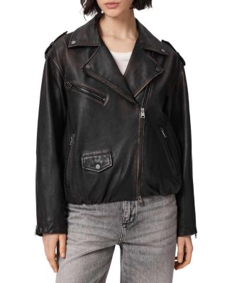 Samina Leather Biker Jacket