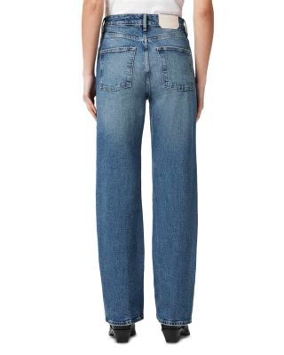 Ida High Rise Straight Jeans in Mid Indigo