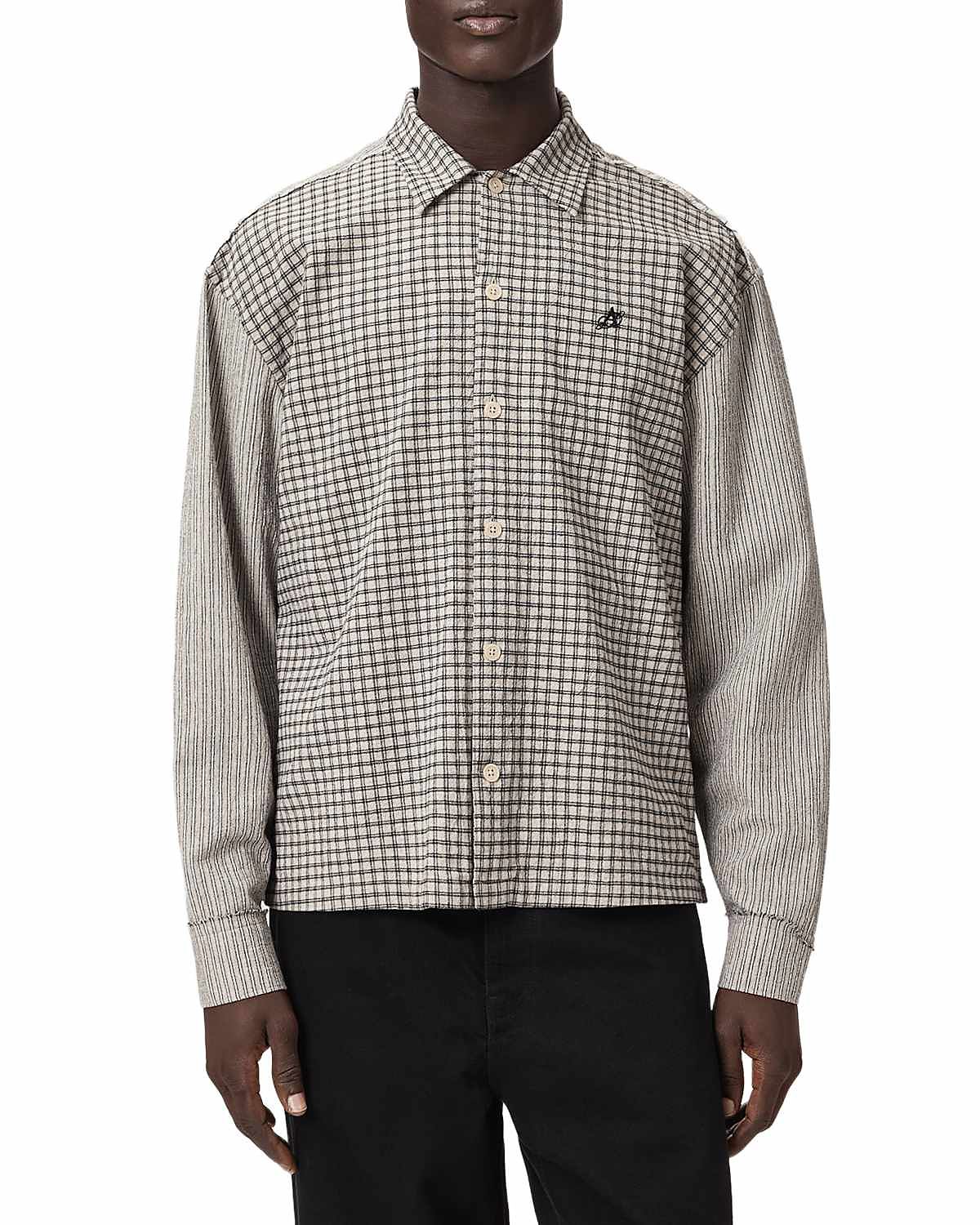 Allsaints Kage Check Stripe Shirt