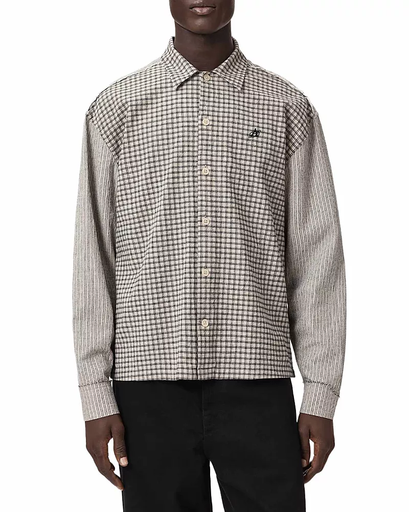 Allsaints Kage Check Stripe Shirt