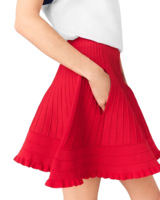 Compact Knit Short Skirt