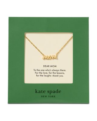 Dear Mom Script Pendant Necklace, 17-20"