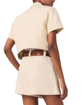 Short Sleeve Cropped Jacket