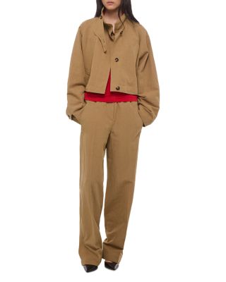 Cropped Sandw Trench Coat