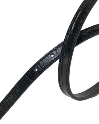 Women's Croc Embossed Leather Belt