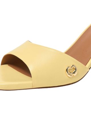 Women's Leather Heeled Mules