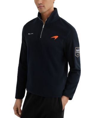 Reiss McLaren Unisex Half Zip Logo Sweatshirt