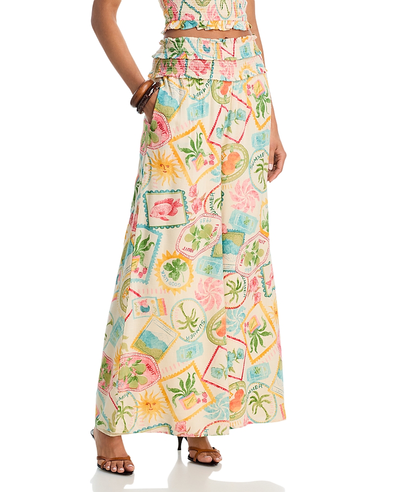 Aqua Smocked Waist Pants - Exclusive