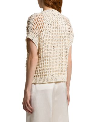 Knitted Short Sleeve Cardigan Sweater