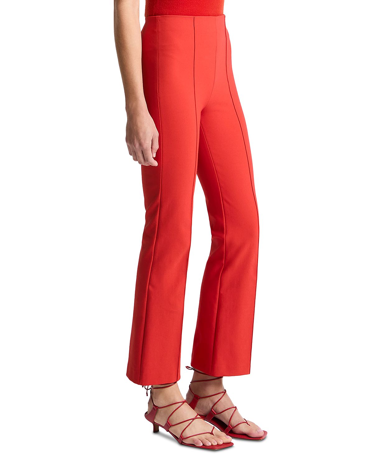 Vince Mid Rise Pintucked Cropped Pants