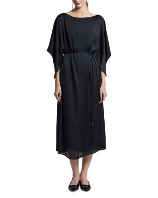 Boat Neck Midi Dress