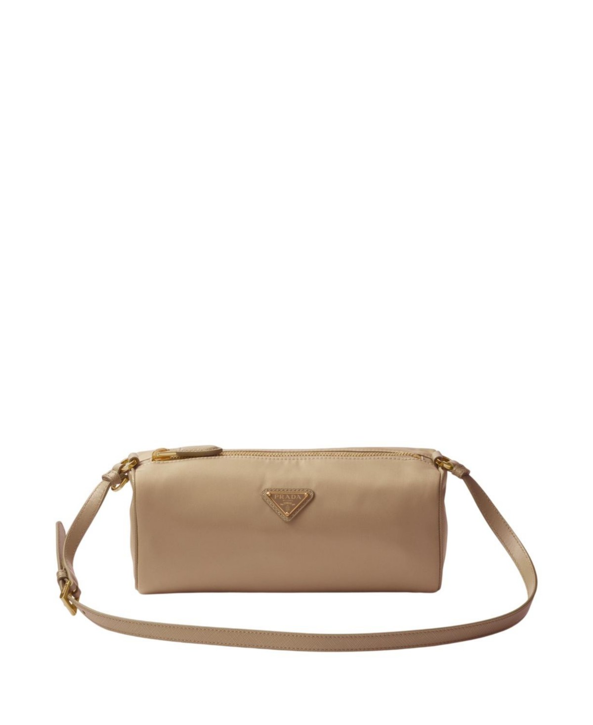 Prada Re-Nylon Pouch in Light Brown