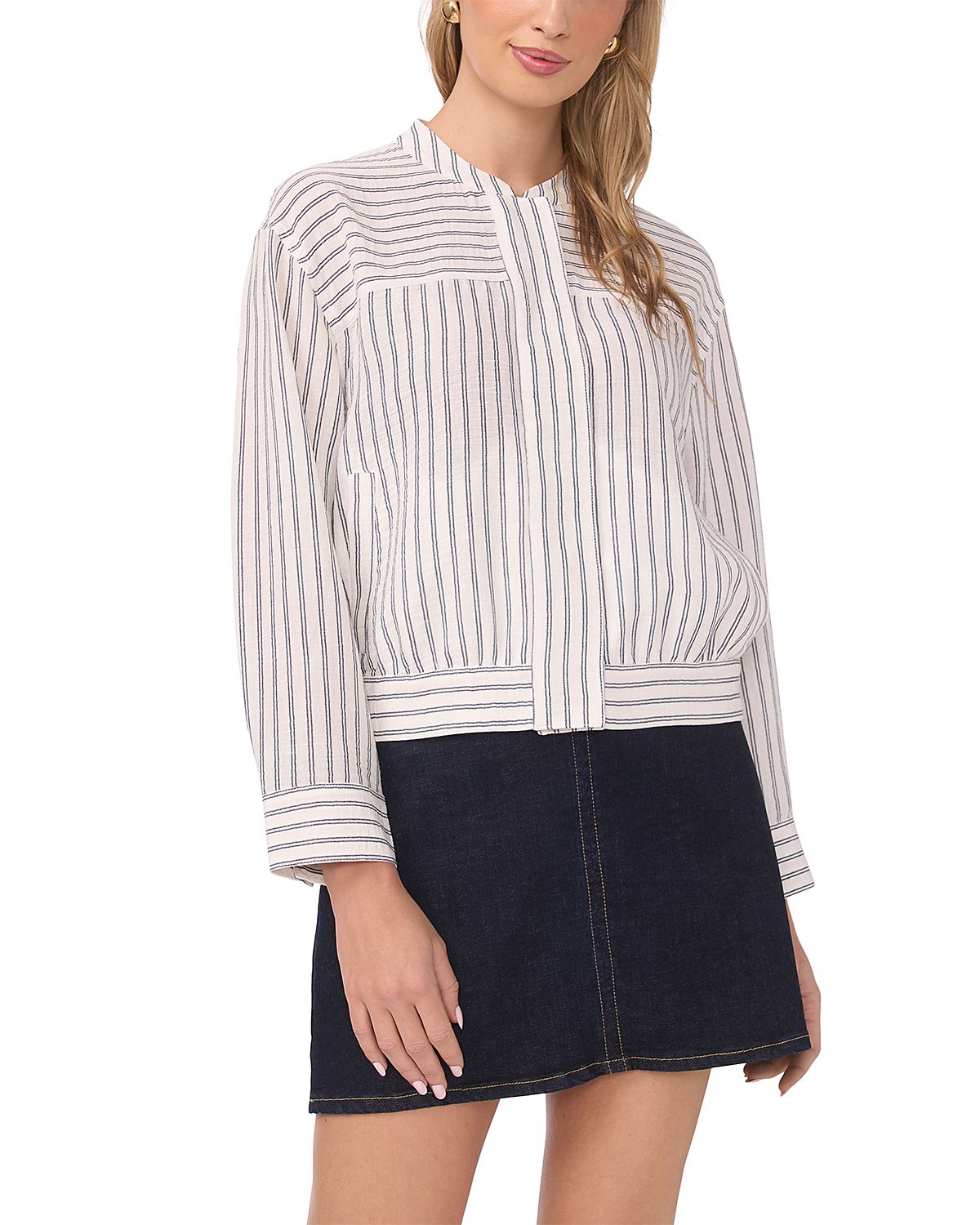 Vince Camuto Snap Front Bomber Jacket