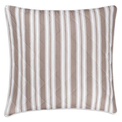 Elio Striped Quilted Euro Sham