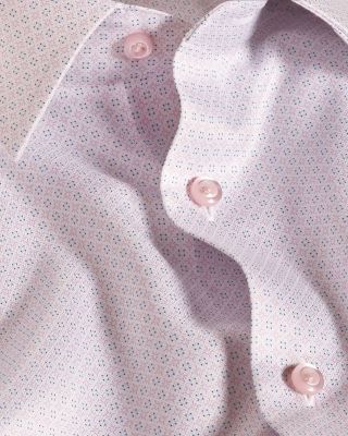 Trim Fit Geometric Print Dress Shirt