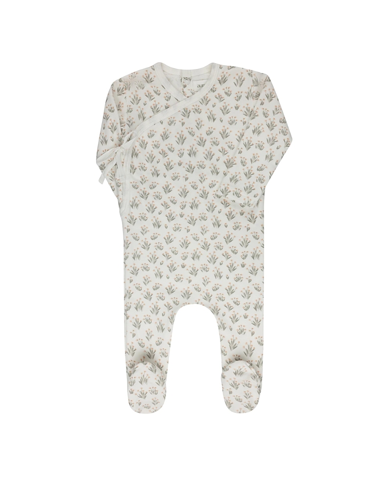 Ely's & Co. Unisex French Terry Blooms Collection Footie - Baby