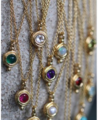  Birthstone Pendant Necklace