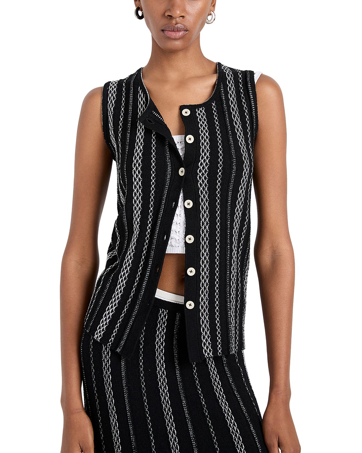 Proenza Schouler White Label Alyna Textured Vest