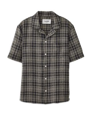 Plaid Seersucker Short Sleeve Shirt