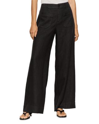The Linen Marine Wide Leg Pants