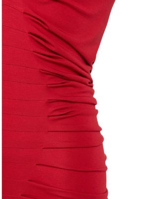  Ruched High-Neck Maxi Dress