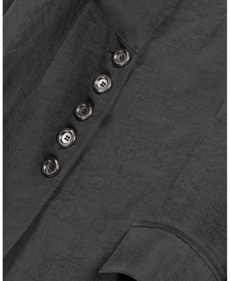  Asymmetrical Draped Tailored Jacket